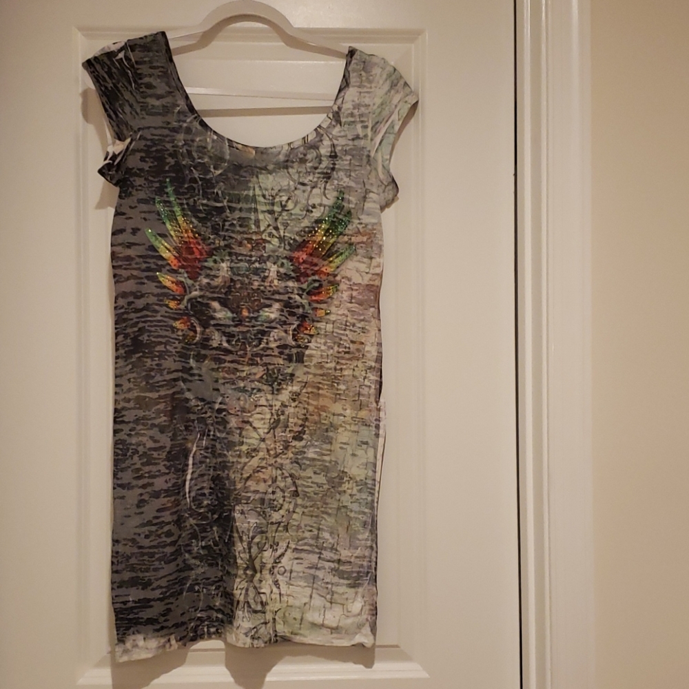 Baby Phat Tattoo Print Tunic